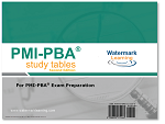 PMI-PBA Exam Study Tables
